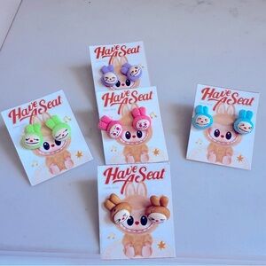 NWT Handmade 1 Labubu SS Post Earrings